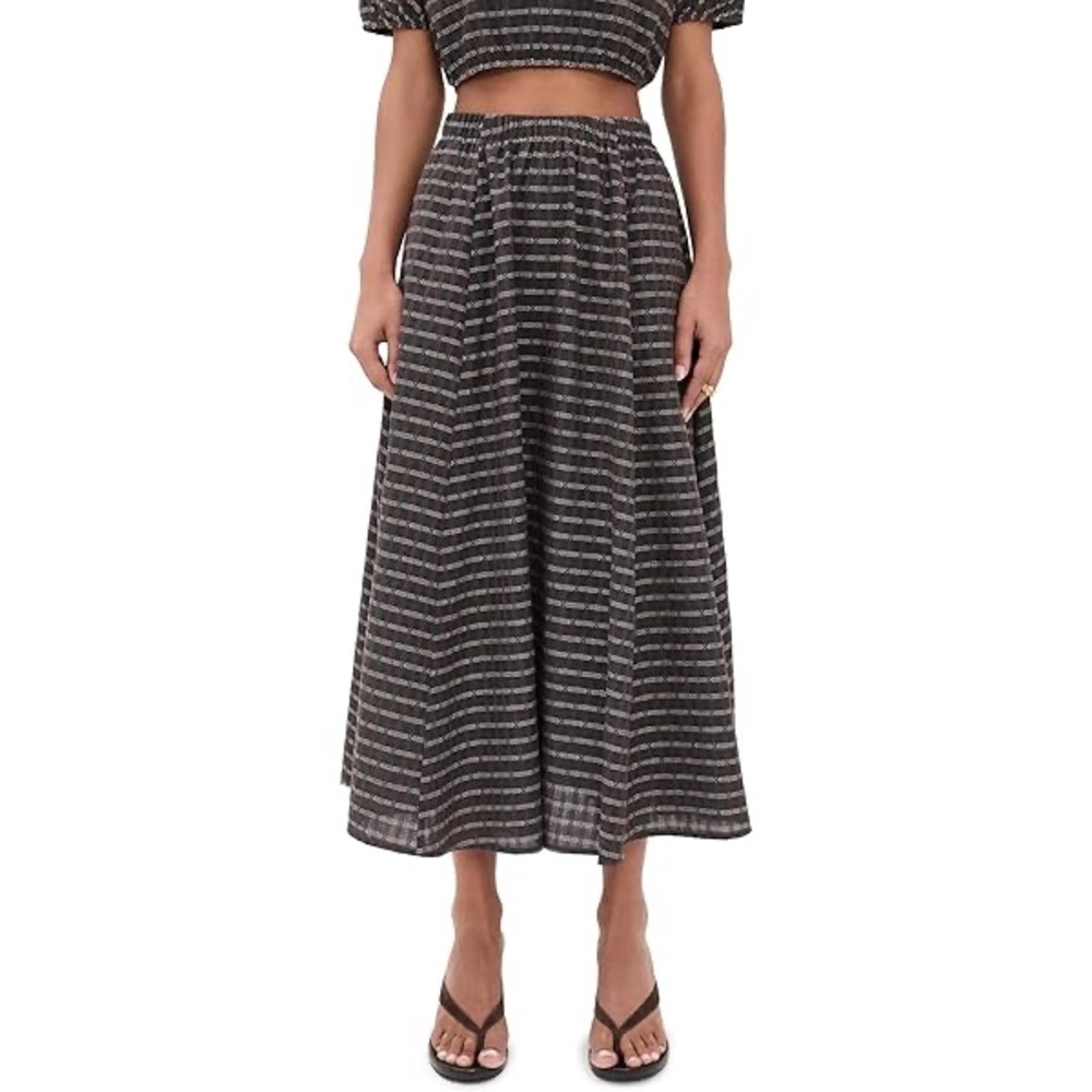 Le Bop Martha skirt Striped Black and White Maxi Skirt